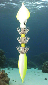 Winged Squid Jig Yellow 15 OZ